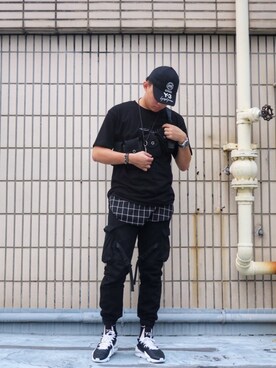 「INVICTA（インヴィクタ）のアイテム」を使った、Jay Chenさん（メンズ・183cm）の秋コーディネート