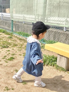 「1歳5ヶ月」｜「アイテム（ワンピース/ドレス）」を使った、tickthさん（キッズ・70cm）の春コーディネート
