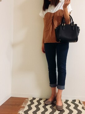 na◡̈さん（レディース・160cm）の秋コーディネート