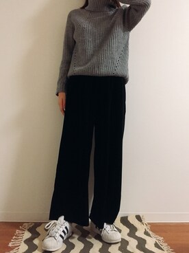 na◡̈さん（レディース・160cm）の冬コーディネート