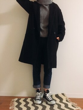 na◡̈さん（レディース・160cm）の冬コーディネート