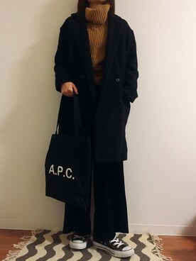 na◡̈さん（レディース・160cm）の冬コーディネート