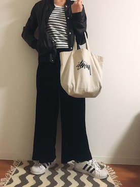 「smart（スマート）のアイテム」を使った、na◡̈さん（レディース・160cm）の春コーディネート