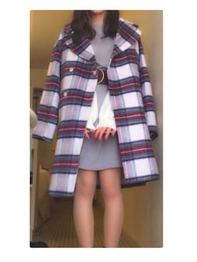 「膝上スカート」｜ばっかすさん（レディース・156cm）の冬コーディネート