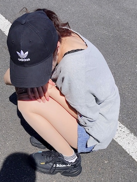 「adidas Originals（アディダスオリジナルス）のアイテム（キャップ）」を使った、ばっかすさん（レディース・156cm）の夏コーディネート