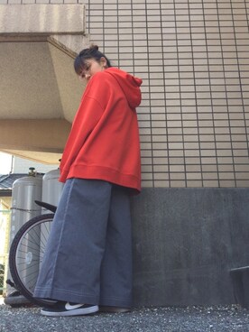 「NIKE（ナイキ）のNIKE/ナイキ グランドテラス 654495（スニーカー）」を使った、宮澤茜さん（レディース・152cm）の春コーディネート