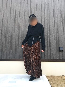 「BACKS（バックス）のアイテム（ジャケット/アウター）」を使った、宮澤茜さん（レディース・152cm）の春コーディネート