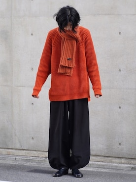 「TROVE（トローヴ）のアイテム（パンツ）」を使った、Ryoさん（メンズ・186cm）の冬コーディネート