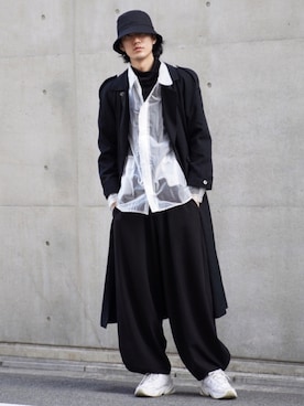 「INTER FACTORY（インターファクトリー）のアイテム（帽子）」を使った、Ryoさん（メンズ・186cm）の冬コーディネート