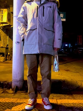 「ADDICT（アディクト）のアイテム」を使った、什么都没有さん（メンズ・175cm）の冬コーディネート