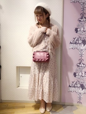「Honey Salon（ハニーサロン）のアイテム」を使った、れいなさん（レディース・160cm）の秋コーディネート