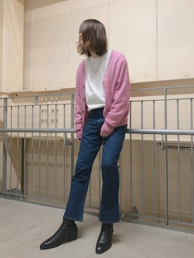 「sulvam」｜「アイテム（ブーツ）」を使った、こうすけ。さん（メンズ・184cm）の冬コーディネート