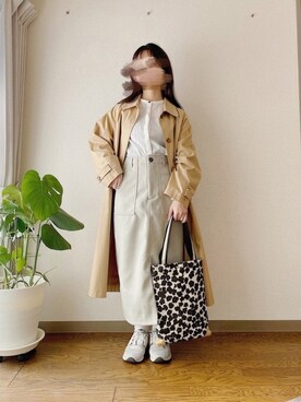 「frames RAY CASSIN（フレームスレイカズン）のアイテム（スカート）」を使った、tsugさん（レディース・150cm）の冬コーディネート