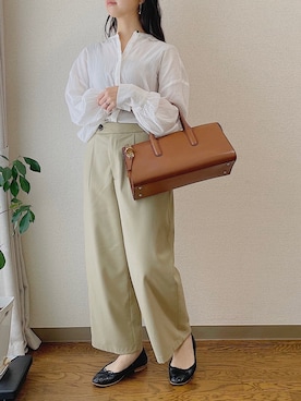 「Max Mara（マックスマーラ）のアイテム（バッグ）」を使った、tsugさん（レディース・150cm）の春コーディネート