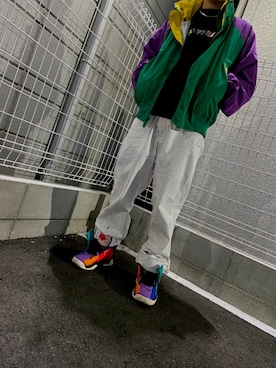 「ラルフローレン」｜「アイテム（ナイロンジャケット）」を使った、super streetさん（メンズ・170cm）の冬コーディネート