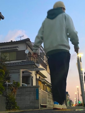 「GRIZZLY（グリズリー）のアイテム（パンツ）」を使った、super streetさん（メンズ・170cm）の冬コーディネート
