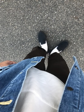 「WTAPS（ダブルタップス）のアイテム（デニムジャケット）」を使った、桃退治さん（メンズ・170cm）の冬コーディネート