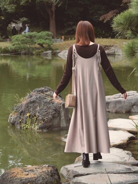 m🍄さん（レディース・156cm）の秋コーディネート