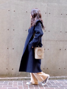 武智志穂さん（レディース・157cm）の冬コーディネート