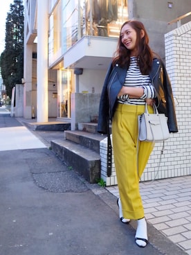 武智志穂さん(レディース・157cm)の春コーディネート