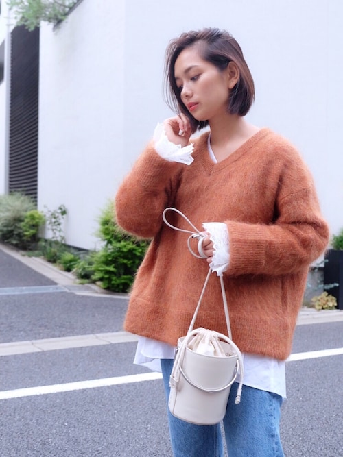 武智志穂 Curensologyのニット セーターを使ったコーディネート Wear