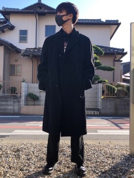 「417 EDIFICE（フォーワンセブンエディフィス）のアイテム（その他パンツ）」を使った、ひび。。さん（メンズ・170cm）の冬コーディネート