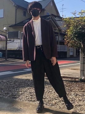 スラックスを使った ウエスタンベルト の人気ファッションコーディネート Wear