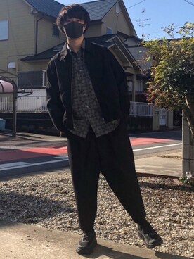 ひび。。さん（メンズ・170cm）の冬コーディネート