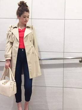 「dazzlin（ダズリン）のアイテム（ジャージ）」を使った、dazzlin SHOP STAFFさん（レディース・164cm）の冬コーディネート