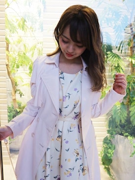 「＃ワンピース」｜「アイテム（ジャケット/アウター）」を使った、dazzlin SHOP STAFFさん（レディース・156cm）の冬コーディネート
