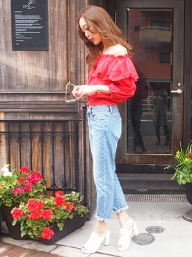 「#オフショル」｜dazzlin SHOP STAFFさん（レディース・162cm）の春コーディネート