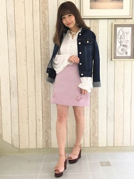 dazzlin SHOP STAFFさん（レディース・153cm）の春コーディネート