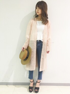 「#オフショル」｜dazzlin SHOP STAFFさん（レディース・156cm）の春コーディネート