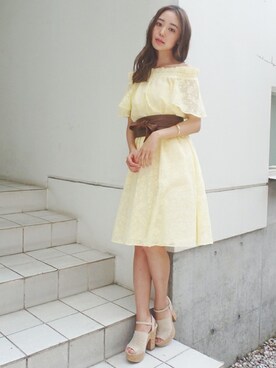 「#オフショル」｜dazzlin SHOP STAFFさん（レディース・165cm）の春コーディネート