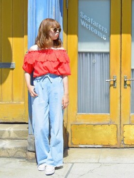 「#オフショル」｜dazzlin SHOP STAFFさん（レディース・162cm）の夏コーディネート