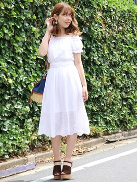 dazzlin SHOP STAFFさん（レディース・162cm）の夏コーディネート