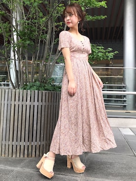 Dazzlin ダズリン の 花柄マキシワンピース ワンピース Wear Dazzlin ダズリン の 花柄マキシワンピース ワンピース Wear