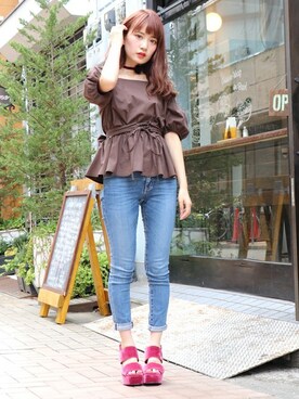 dazzlin SHOP STAFFさん（レディース・150cm）の夏コーディネート