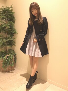 「アイテム（その他アウター）」を使った、dazzlin SHOP STAFFさん（レディース・162cm）の冬コーディネート