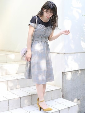 「カラーパンプス」｜dazzlin SHOP STAFFさん（レディース・155cm）の夏コーディネート