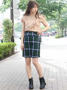 dazzlin SHOP STAFFさん（レディース・155cm）の夏コーディネート