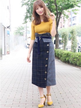 「ナロースカート」｜dazzlin SHOP STAFFさん（レディース・150cm）の秋コーディネート