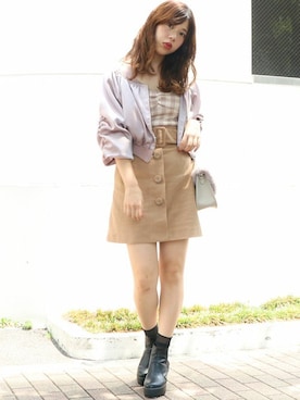 「サイドゴアブーツ」｜dazzlin SHOP STAFFさん（レディース・162cm）の秋コーディネート