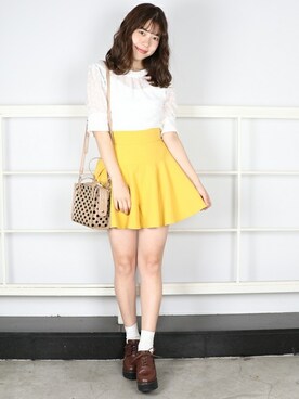 「dazzlin（ダズリン）のアイテム（バッグ）」を使った、dazzlin SHOP STAFFさん（レディース・162cm）の冬コーディネート