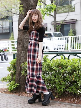 「プリーツ」｜dazzlin SHOP STAFFさん（レディース・148cm）の春コーディネート