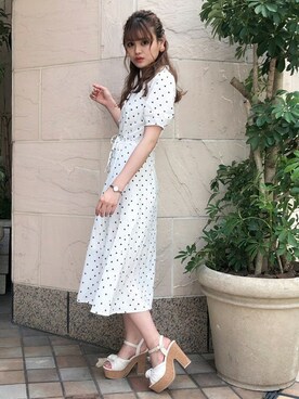 「シャツワンピ」｜dazzlin SHOP STAFFさん（レディース・162cm）の春コーディネート