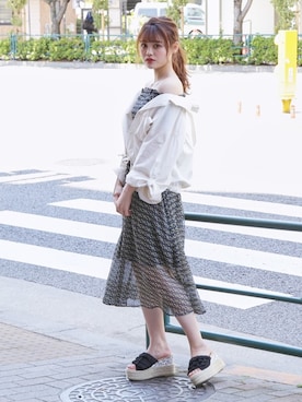 dazzlin SHOP STAFFさん（レディース・162cm）の夏コーディネート