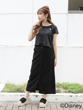 「disney」｜dazzlin SHOP STAFFさん（レディース・153cm）の夏コーディネート