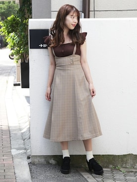 dazzlin SHOP STAFFさん（レディース・162cm）の夏コーディネート