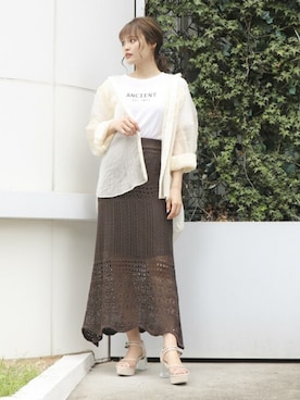 dazzlin SHOP STAFFさん（レディース・162cm）の夏コーディネート